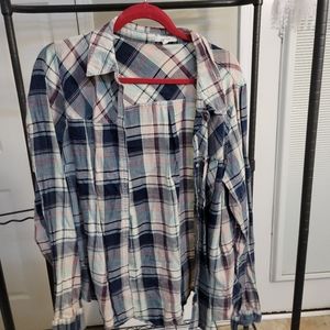 Maurice's Colorful Button Up Plaid